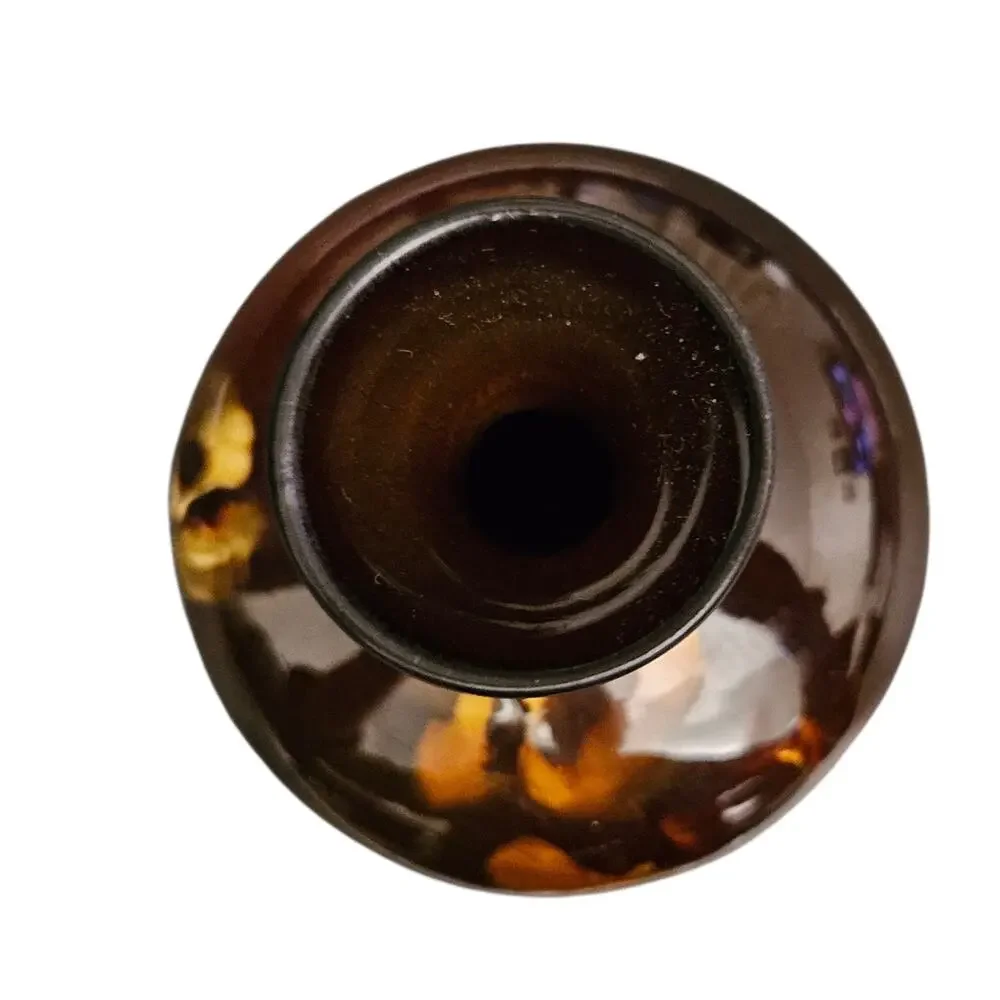 J.B. Owens Art Pottery Brown Amber Glaze Vase Antique Arts & Crafts